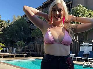 kay lovely's blonde pussy play pov with big tits deepthroat doggystyle riding gotfilled back