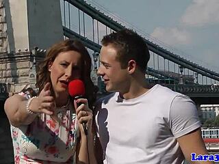 UK Milf's Heart Races as Aussie Bloke Bangs Her Standing in Stockings and Heels