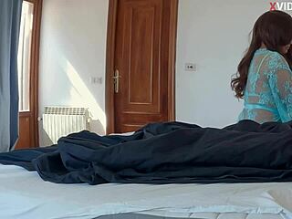 Latina Stepmom Helps Struggling Stepson with Juicy Deepthroat Cum Mouthful