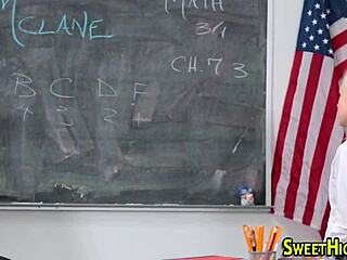how does this tiny college teen swallow cum from huge cocks at her desk?