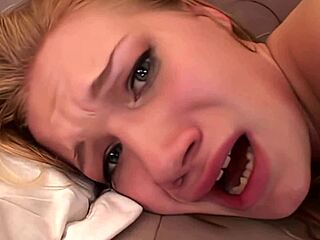 hey, perky blonde katie ray tries corkscrew anal toy... cowgirl next?