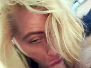 imagine this real street hooker on her knees taking a massive facial outdoors