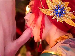 triss merigold takes real monster cock deep in cosplay fuck