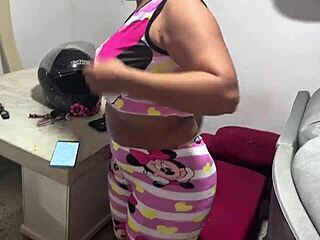 colombian wife slurps step-nephew cock while careless husband ignores her slutty ass worship