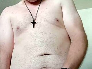 guy blasts thick ropes of hot sperm all over in solo cum explosion