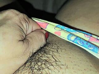Latina milf strokes her giant clit in the dead of night solo fetish play