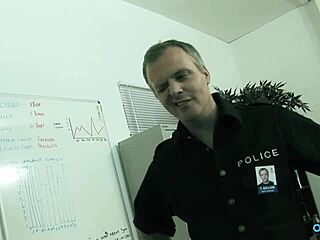 Will Juicy Melons and Tight Twat Free Brunette from Police Station?