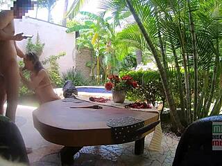 flaca mexicana rides neighbor's banana cock for first cum fantasy