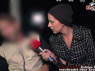 deutsches casting scandal erupts on street with milf flashing public pickup interview