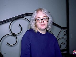 blonde busty annie archer teases hotel anal with deep toy pounding and cumshot hints