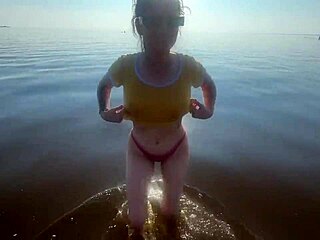 met stepsis at beach teased her in cabin then pounded her rough back home