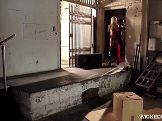 Rikki Six rides big cock doggystyle in avengers xxx parody missionary scene