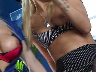 i banged three police cosplay chicks deepthroat riding doggystyle cumshots