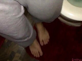 open wide for my hot shaved pussy pee compilation in the toilet goddess style