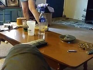 Isn't this cute blonde whore lotions up right in front of you?