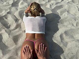 is that blonde milf the hottest public beach slut you've ever seen?
