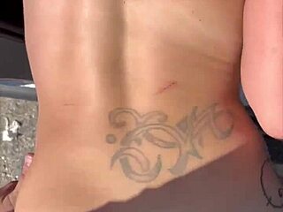 Busty petite hooker deepthroats bent over street cumshot compilation facial