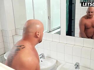 Cum-Hungry Brunette Begs for Anal Creampie from Hostel Stranger!