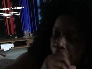 caramel kush slurps cock deep sloppy blowjob ends in drowning cumshot