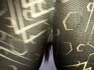 sniff my sweaty yoga pants you nasty small dick boy and stroke that tiny cock hard for me