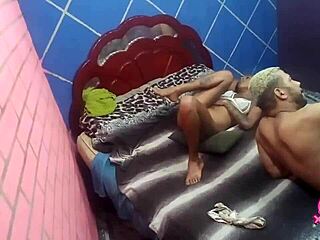 skinny latina teen ass fucked doggystyle in intense one-on-one anal session