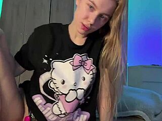 big ass teen slips anal tail plug for homemade horny fun