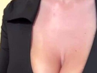 beautiful big boobs wife gets public webcam massage turning into milf fuck