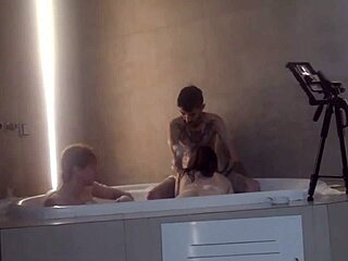 threesome at motel hidro with brazilian tattoo group