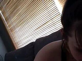 little mama milks that huge uncut cock all over her fat tits damn