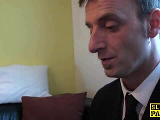you like spanking this pierced british mature sub doggystyle?