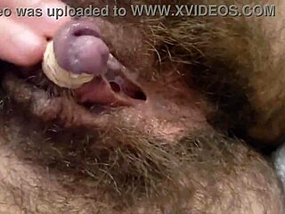 i'm fuckin' myself with my huge clit tied up... turnin' it purple oops!!