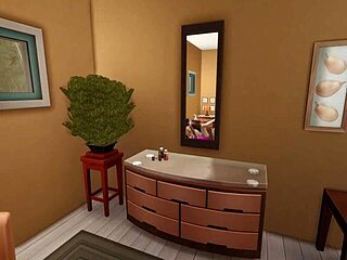 Old men fuck white wife in Sims 4 heels