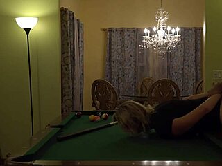 Hot Milf Wife Bent Over Pool Table Huge Tits Bounce Hard Handling!