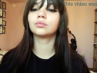 romanian femdom goddess smokes cigarette with big bare lips closeup pov