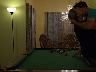 Hot Milf Wife Bent Over Pool Table Huge Tits Bounce Hard Handling!