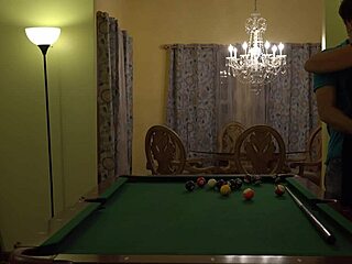Hot Milf Wife Bent Over Pool Table Huge Tits Bounce Hard Handling!