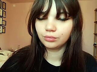 romanian femdom goddess smokes cigarette with big bare lips closeup pov