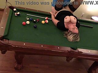 Hot Milf Wife Bent Over Pool Table Huge Tits Bounce Hard Handling!