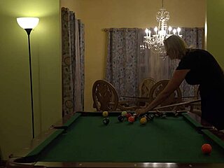 Hot Milf Wife Bent Over Pool Table Huge Tits Bounce Hard Handling!