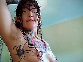 sexy elf dances with hairy armpits pussy and plays holes
