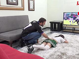 She Rides Her Friend's Stepdad's Huge Cock Post-Training!