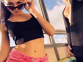 whoa sasha rose stripping sexy can you handle her juicy tease?!