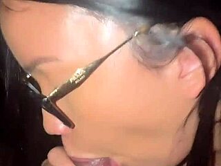 Asian teen rides monster cock raw outdoors with driver no condom creampie finish.