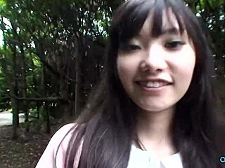what if cute hairy asian teen fingers herself then blows cock in public car?