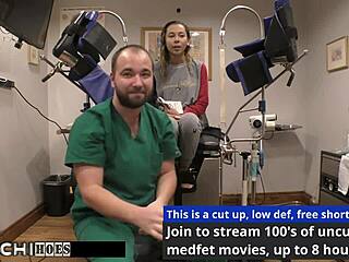 😩 freshman squirms from doctor's mandatory hitachi pussy orgasm!