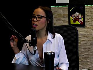 alice vasconcelos strips sheer red teases tight pussy after boate stories