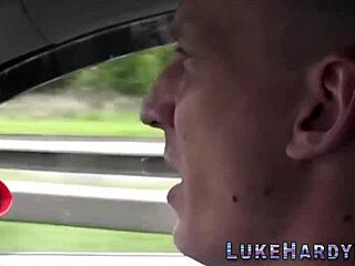 🍆 busty tattooed brit with glasses slurps cock then rides it hard 😈