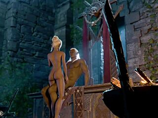 Minthara's nude seduction leads to monster penis pounding in BG3 dorm fantasy