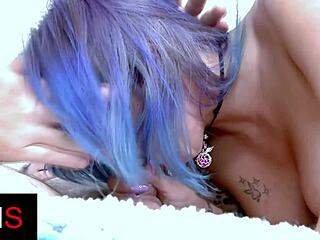 cute tattooed teen slut rides cock doggystyle fingering ass till squirting orgasm