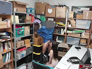 thief's seductive office encounter overwhelms store officer's control